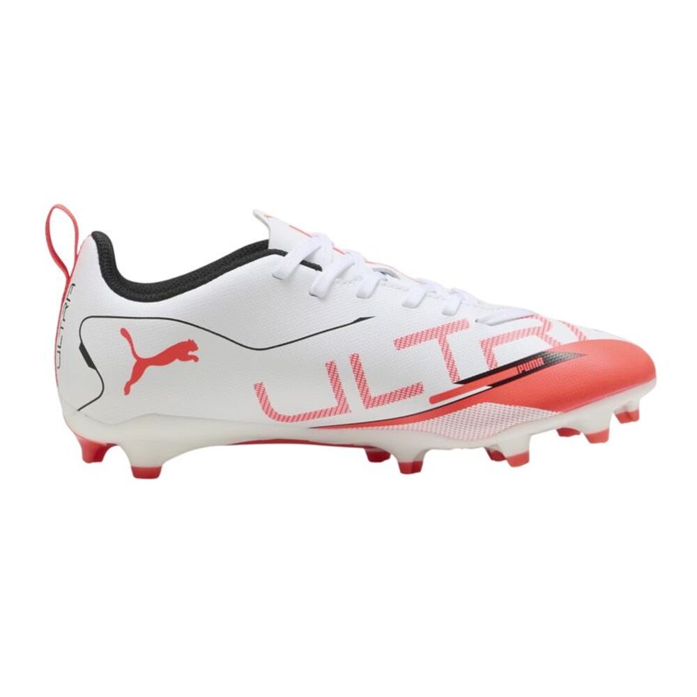 Puma Mens Ultra 5 Play Soccer Cleats / White/Black/Red